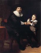 REMBRANDT Harmenszoon van Rijn Jean Pellicorne and His Son Casper France oil painting artist
